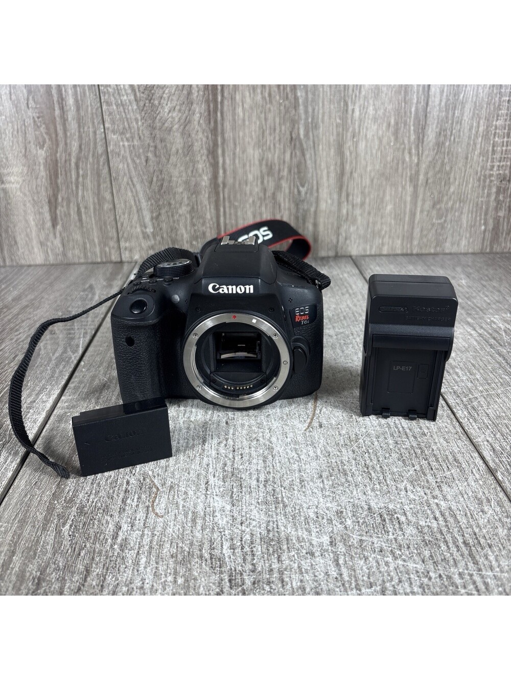 (MINT) Canon EOS Rebel T6i 24.2 MP Digital SLR Camera - Black (Body Only)